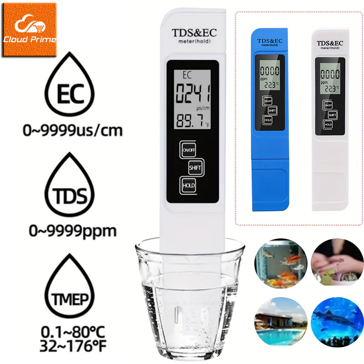 Ec Meter Digital - 3in1 Waterkwaliteit Detectie Pen Huishoudelijke Drinkwater