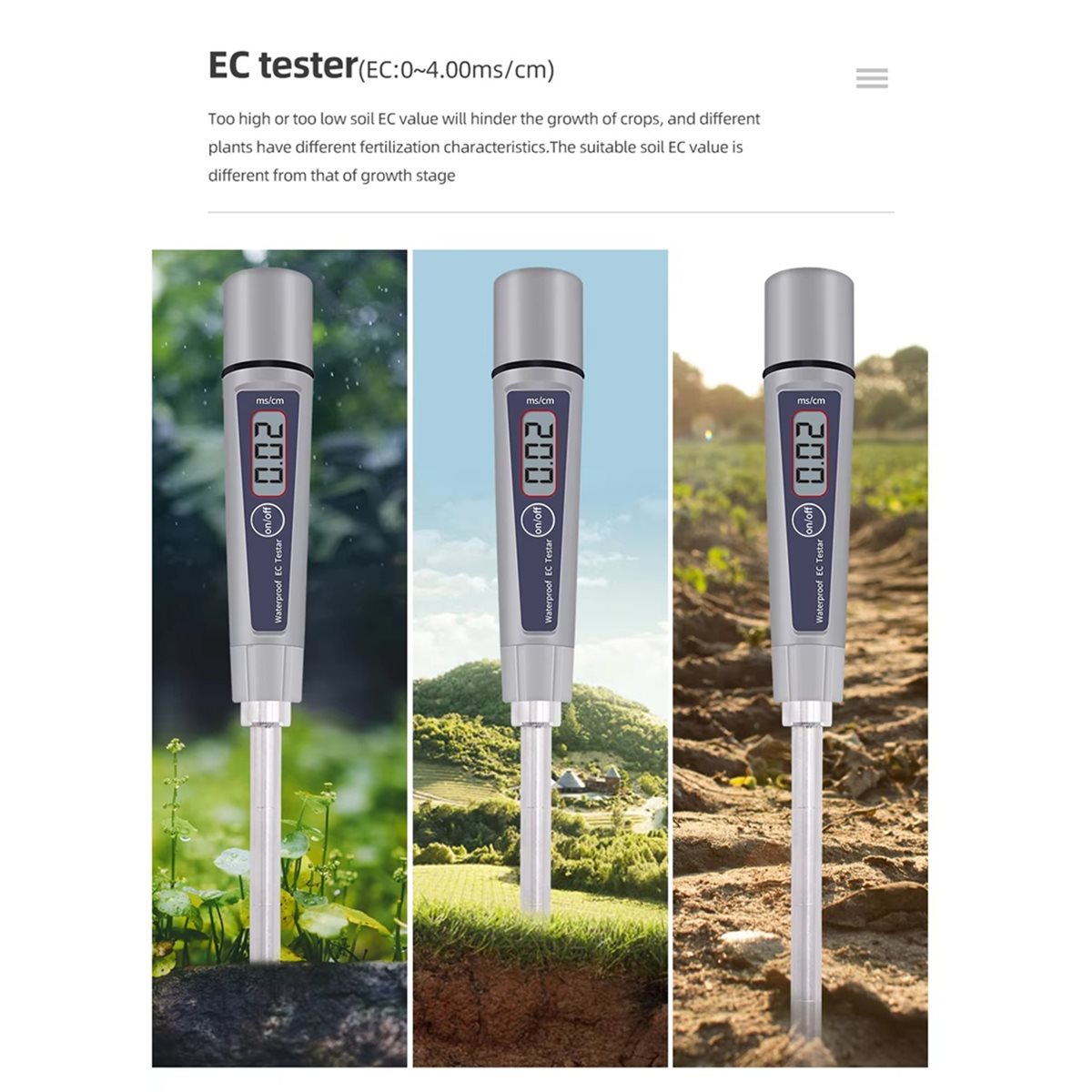LNHF EC-316 Bodem EC-tester Di - Ec Meter Digital recensie en prijs