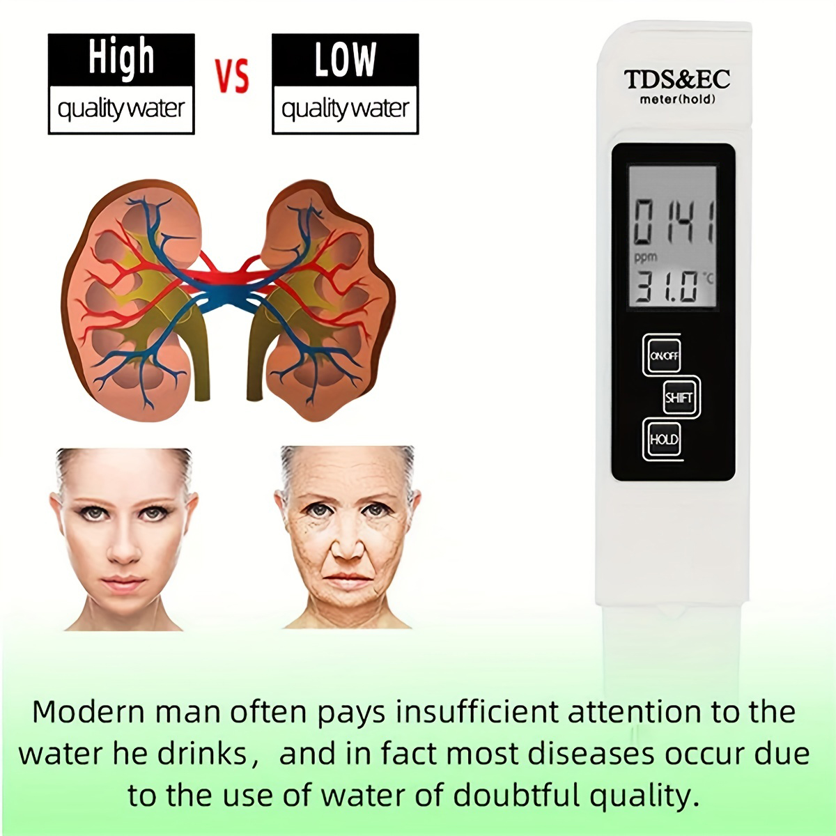 3in1 Waterkwaliteit Detectie P - Ec Meter Digital recensie en prijs