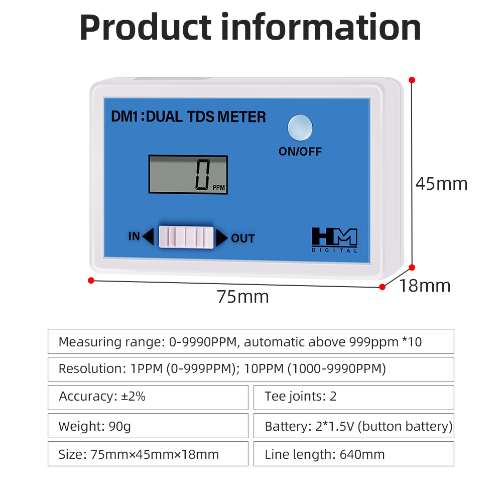 Digitale waterkwaliteitstester - Ec Meter Digital recensie en prijs