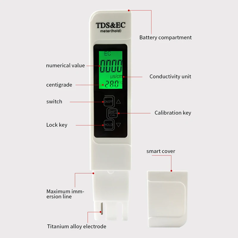 3-in-1 water TDS-meter EC gele - Ec Meter Digital recensie en prijs